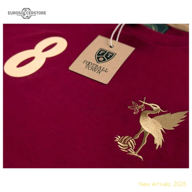 The Bird Steven Gerrard Bordeaux 8 Retro T-Shirt-Vantage Point Soccer